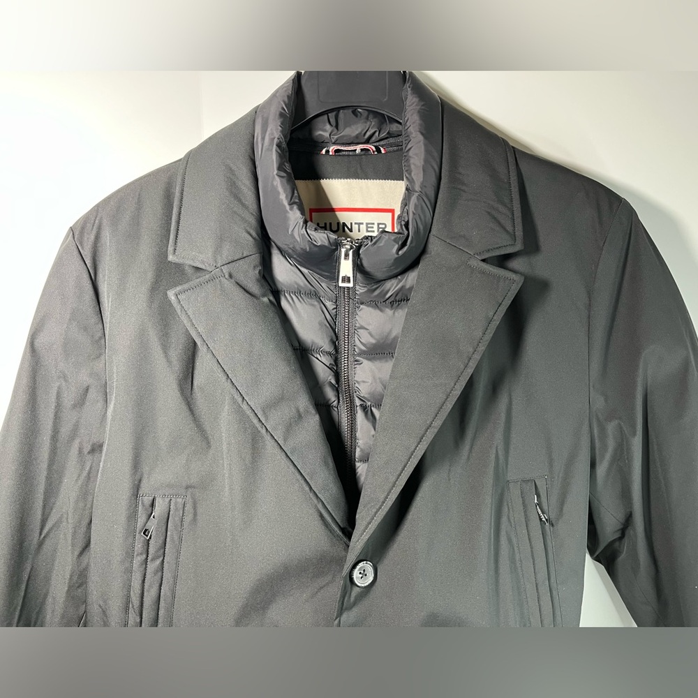 Hunter Aldgate Insulated Water & Windresitant Blazer Twofer Jacket - Black - Picture 2 of 16